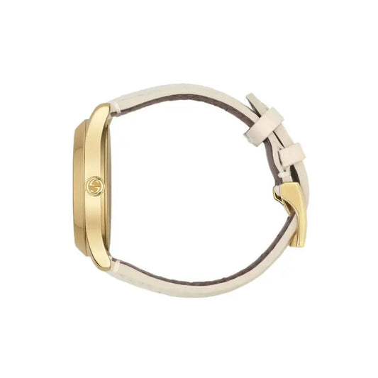 Gucci Women’s Quartz Swiss Made White Leather White Dial 38mm Watch YA1264033A