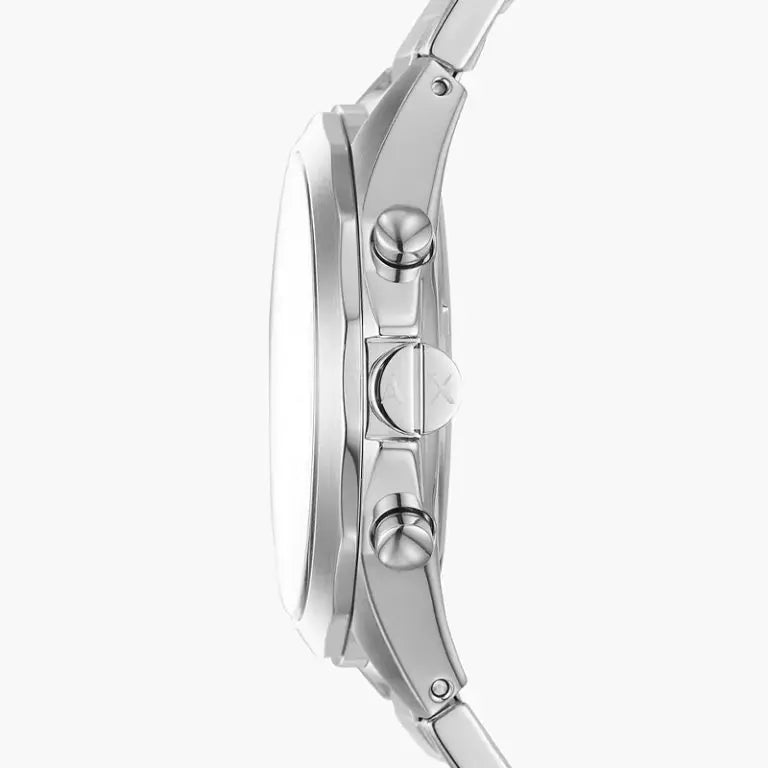 Armani Exchange Men’s Quartz Silver Stainless Steel Black Dial 44mm Watch AX2600-1
