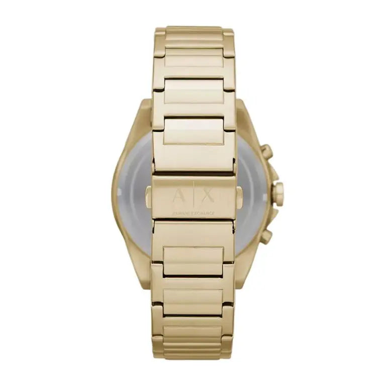 Armani Exchange Men’s Quartz Gold Stainless Steel Gold Dial 44mm Watch AX2602