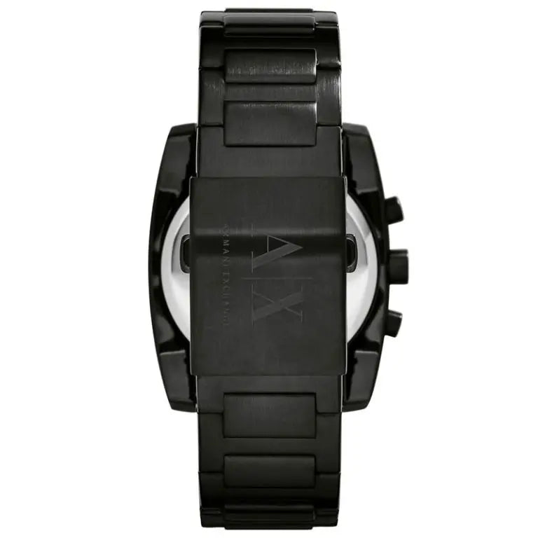 Armani Exchange Men’s Quartz Black Stainless Steel Maroon Dial 40mm Watch AX2255