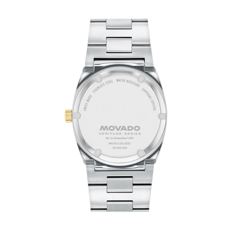 Movado Unisex Quartz Swiss Made Silver Stainless Steel Grey Dial 36mm Watch 3650216