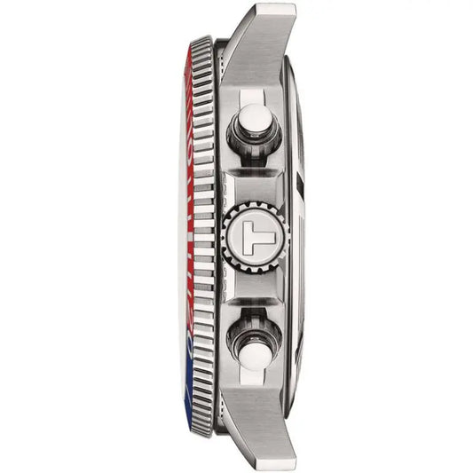 TISSOT Men’s Quartz Swiss Made Silver Stainless Steel Blue Dial 45mm Watch T120.417.11.041.03