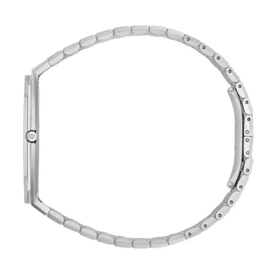 Gucci Unisex Swiss Made Quartz Silver Stainless Steel Blue Dial 38mm Watch YA163408