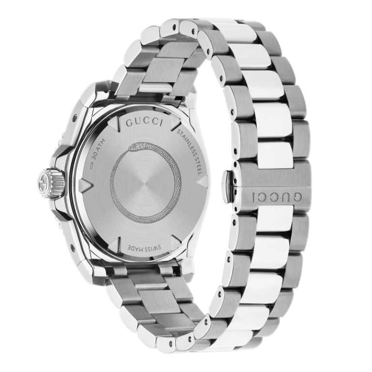 Gucci Unisex Automatic Swiss Made Two-Tone Stainless Steel Black Dial 40mm Watch YA136353