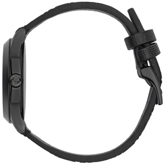 Gucci Unisex Swiss Made Quartz Black Silicone Strap Black & Yellow Dial 38mm Watch YA1264019