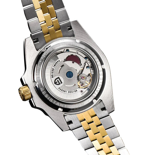 Pagani Design Stainless Steel Grey Dial Automatic GMT Watch for Gents - PD-1662