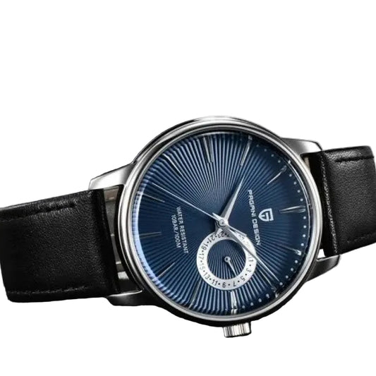Pagani Design Stainless Steel Blue Dial Quartz Watch for Gents - PD-1654