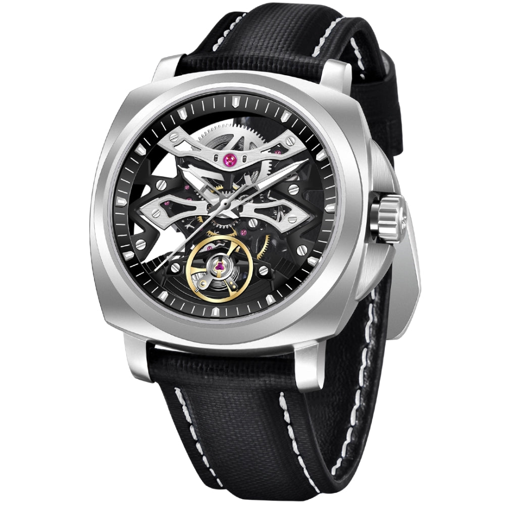 Pagani Design Stainless Steel Skeleton Dial Automatic Watch for Gents - PD-YS017