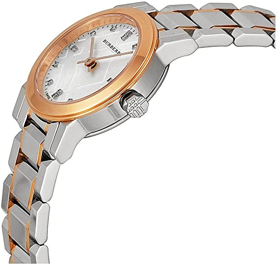 Burberry Women’s Swiss Made Two-Tone Stainless Steel Grey Dial 26mm Watch BU9214