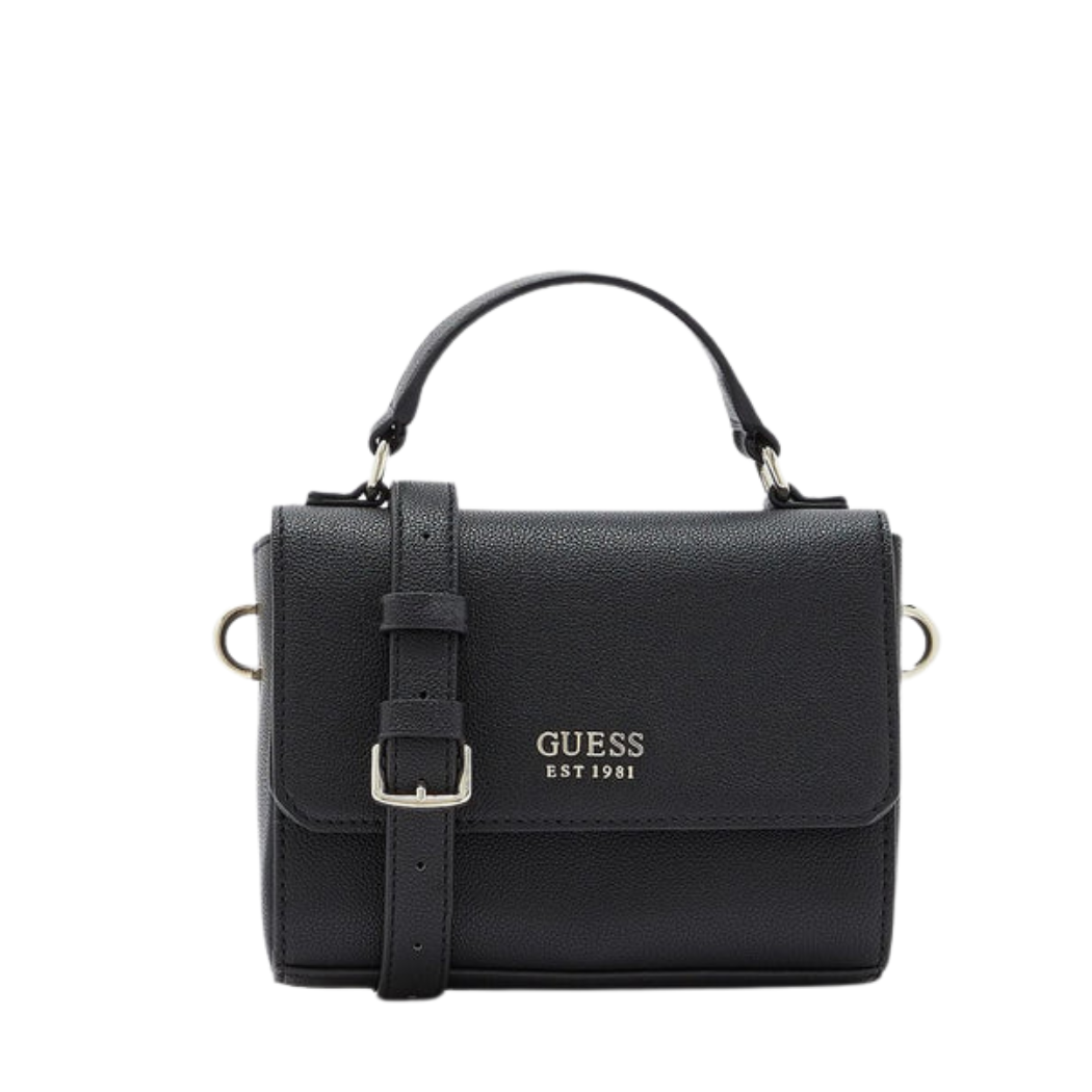 حقيبة كروس صغيرة من GUESS Little Paris - أنيقة وصغيرة الحجم باللون الأسود