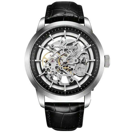 Pagani Design Stainless Steel Skeleton Dial Automatic Watch for Gents - PD-1638