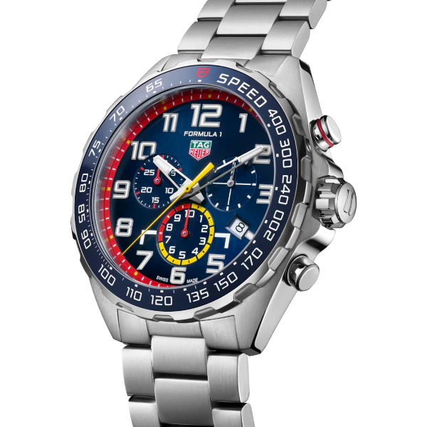 Tag Heuer Formula 1 Silver Stainless Steel Blue Dial Chronograph Quartz Watch for Gents - CAZ101AL.BA0842