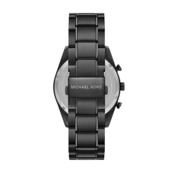 Michael Kors Accelerator Black Stainless Steel Black Dial Chronograph Quartz Watch for Gents - MK9113