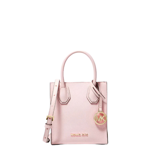 حقيبة كروسبودي مايكل كورس ميرسر XS NS Shopper، لون أحمر خدود/وردي - 35S1GM9T0L