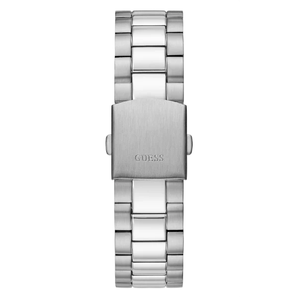 Guess Connoisseur Silver Stainless Steel Blue Dial Quartz Watch for Gents - GW0265G7