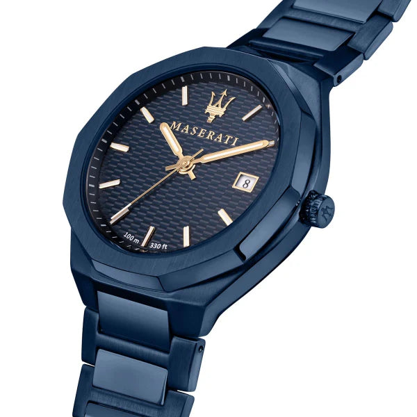 Maserati Blue Edition Blue Stainless Steel Blue Dial Quartz Watch for Gents - R8853141001