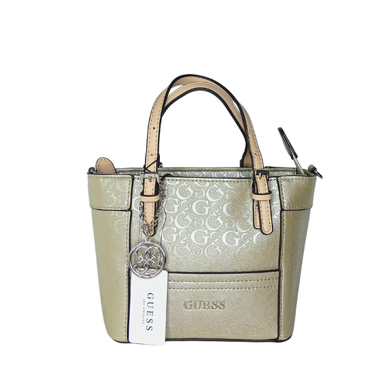 حقيبة يد صغيرة من غيس، طراز ديلاني - ذهبية | حقيبة كروس أنيقة وقابلة للتحويل - VY669305