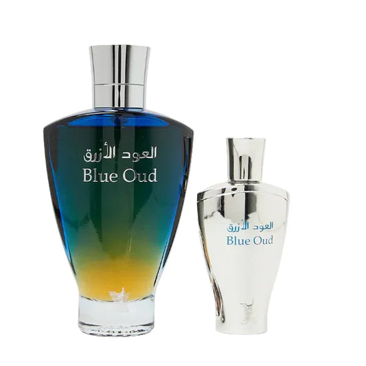 مجموعة عطر بلو عود للرجال - 100 مل و22 مل من العطر الزيتي.