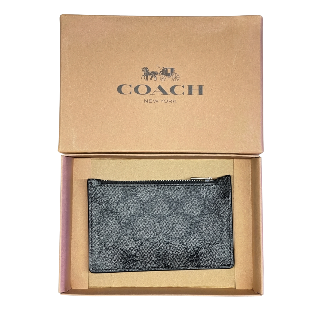 Coach Zip Card Case in Black – C4281