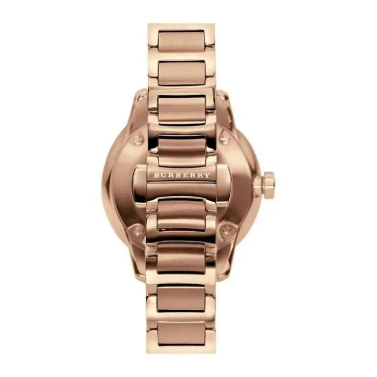 Burberry Women’s Swiss Made Quartz Stainless Steel Rose Gold Dial 32mm Watch BU10116