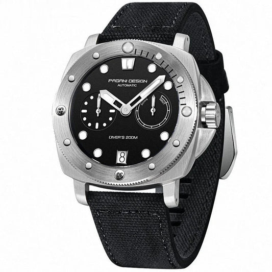 Pagani Design Stainless Steel Black Dial Automatic Watch for Gents - PD-1767
