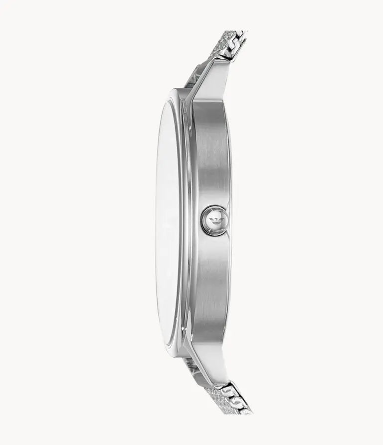 Emporio Armani Women’s Quartz Silver Stainless Steel Silver Dial 32mm Watch AR11128