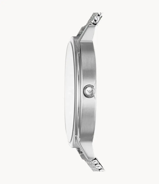 Emporio Armani Women’s Quartz Silver Stainless Steel Silver Dial 32mm Watch AR11128