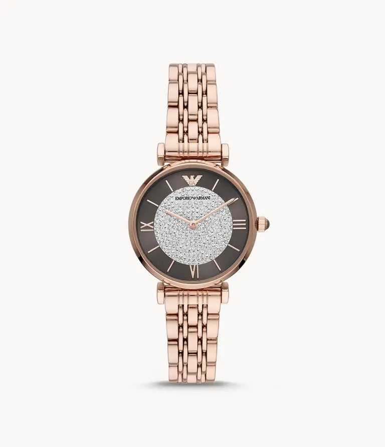 Emporio Armani Women’s Quartz Stainless Steel Brown Dial 32mm Watch AR11402