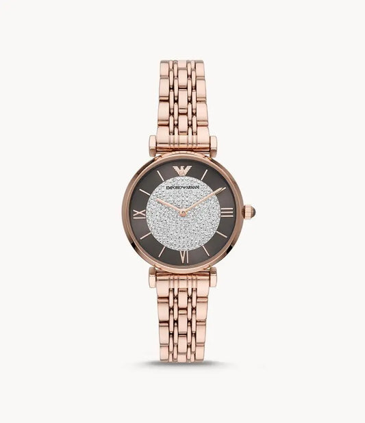 Emporio Armani Women’s Quartz Stainless Steel Brown Dial 32mm Watch AR11402