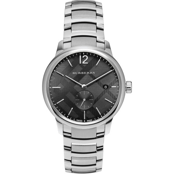 Burberry Men’s Swiss Made Stainless Steel Grey Dial 40mm Watch BU10005
