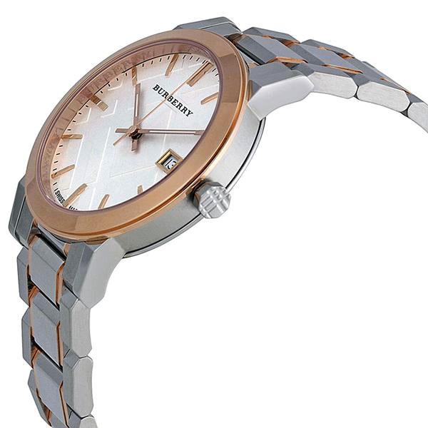 Burberry Women’s Swiss Made Two-Tone Stainless Steel Silver Dial 38mm Watch BU9006