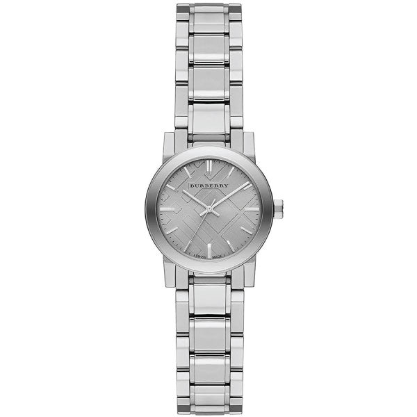 Burberry Classic Silver Stainless Steel Silver Dial Quartz Watch for Ladies - BU9230