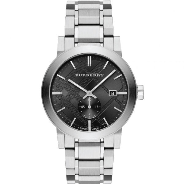 Burberry Men’s Swiss Made Stainless Steel Dark Grey Dial 42mm Watch BU9901