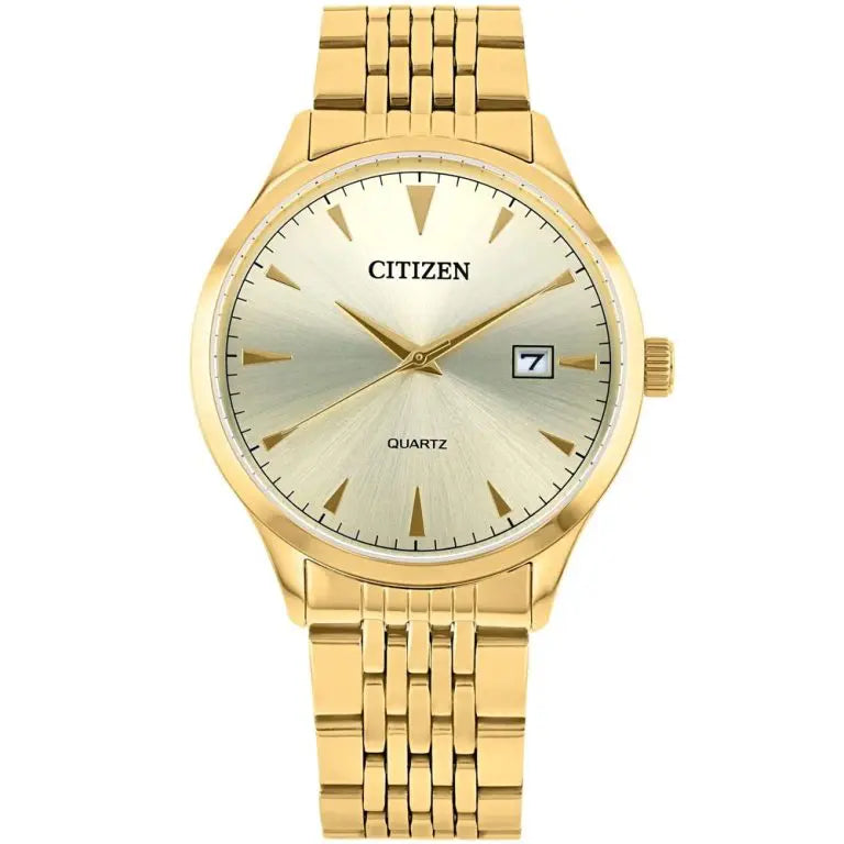Citizen Men’s Quartz Gold Stainless Steel Gold Dial 41mm Watch DZ0062-58P