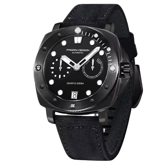 Pagani Design Black Stainless Steel Black Dial Automatic Watch for Gents - PD-1767