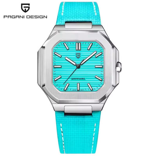 Pagani Design Stainless Steel Tiffany Blue Dial Quartz Watch for Gents - PD-YS019