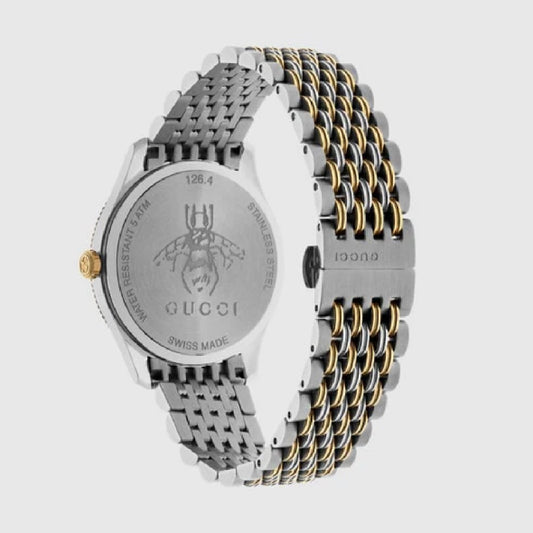 Gucci Women’s Quartz Swiss Made Two Tone Stainless Steel Green Dial 32mm Watch YA1264182