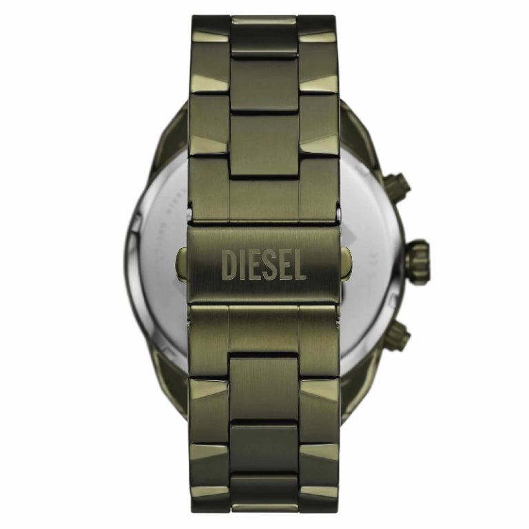 Diesel Men’s Chronograph Quartz Green Stainless Steel Green Dial 49mm Watch DZ4670