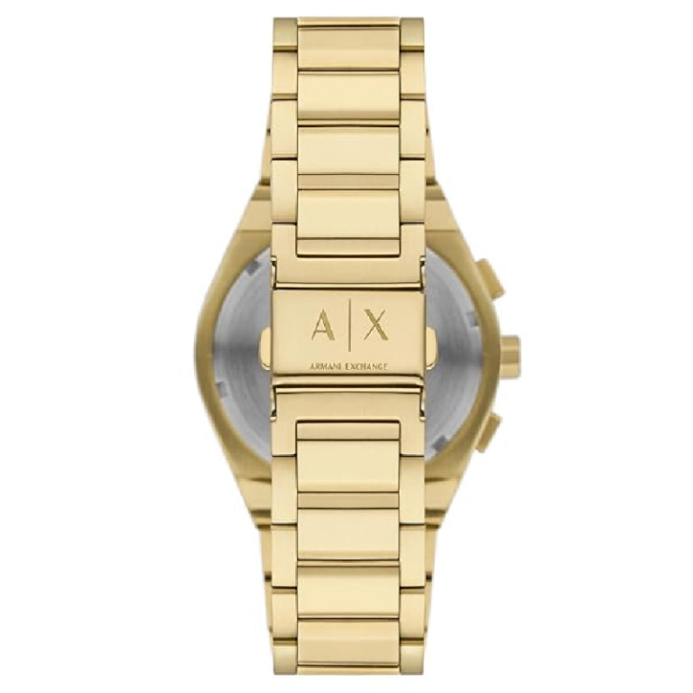 Armani Exchange Men’s Quartz Gold Stainless Steel Black Dial 42mm Watch AX4180