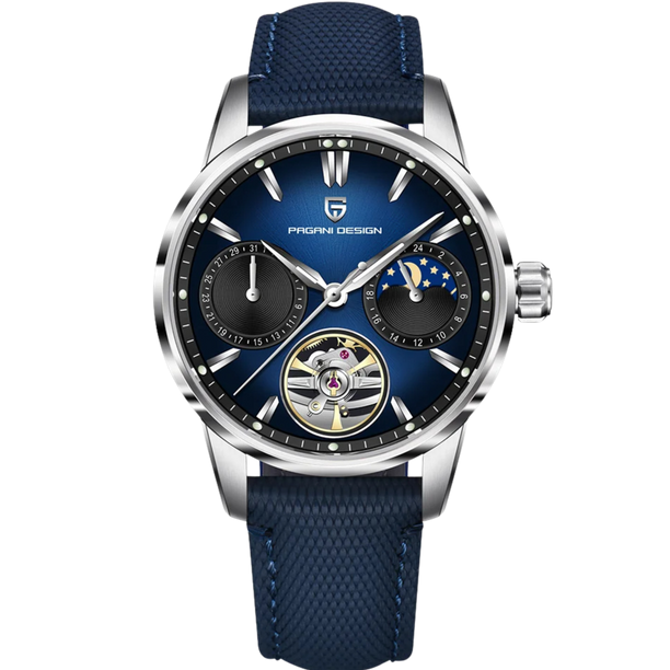 Pagani Design Stainless Steel Blue Dial Automatic Watch for Gents - PD-YS021