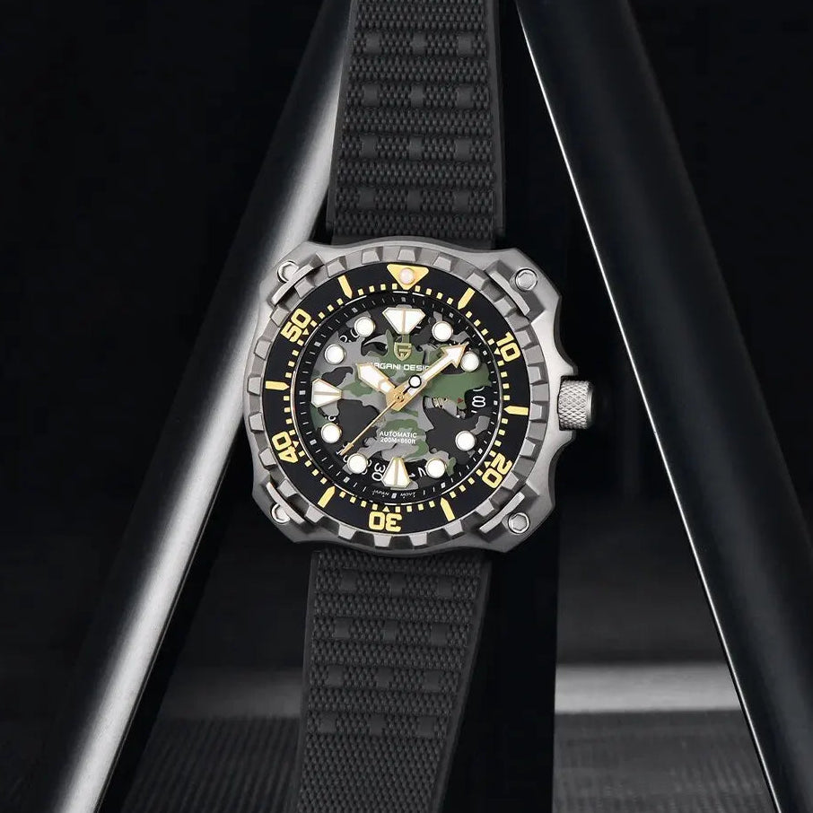 Pagani Design Stainless Steel Camo Dial Automatic Watch for Gents - PD-YN009