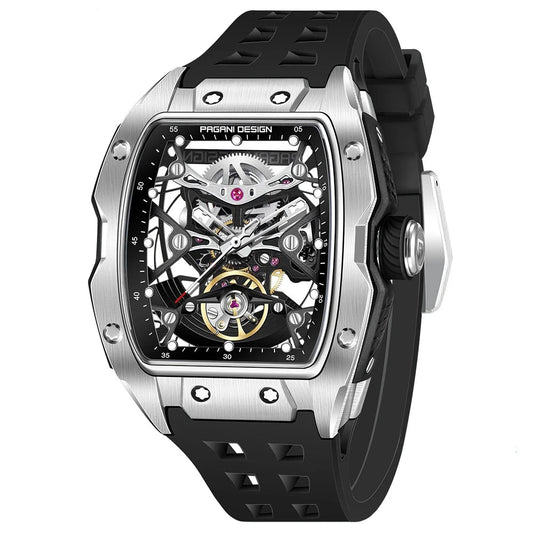 Pagani Design Stainless Steel Skeleton Dial Automatic Watch for Gents - PD-YS018