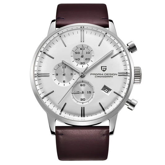 Pagani Design Stainless Steel Silver Dial Chronograph Watch for Gents - PD-2720K