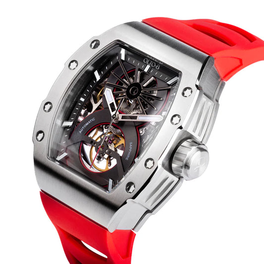Pagani Design Stainless Steel Skeleton Dial Quartz Watch for Gents - PD-1738