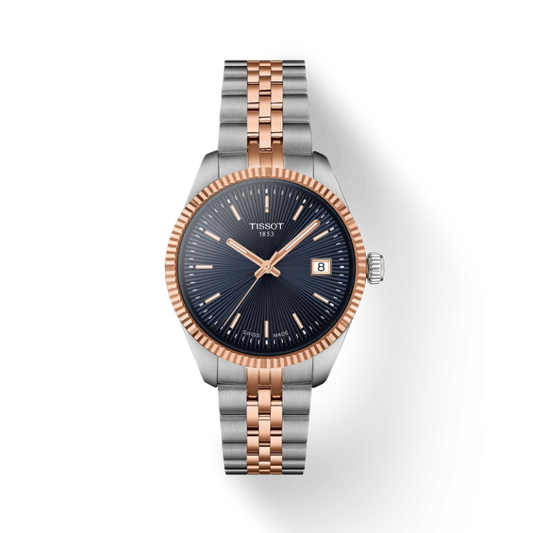 Tissot Women’s Quartz Swiss Made Two-tone Stainless Steel Blue Dial 34mm Watch T156.210.22.041.00