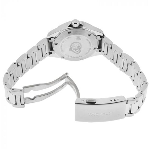 Tag Heuer Aquaracer Silver Stainless Steel White Mother of Pearl Dial Quartz Watch for Ladies- WBD1311.BA0740