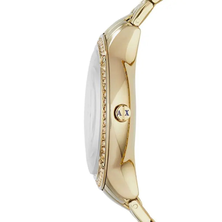 Armani Exchange Women’s Quartz Gold Stainless Steel Gold Dial 40mm Watch AX5408