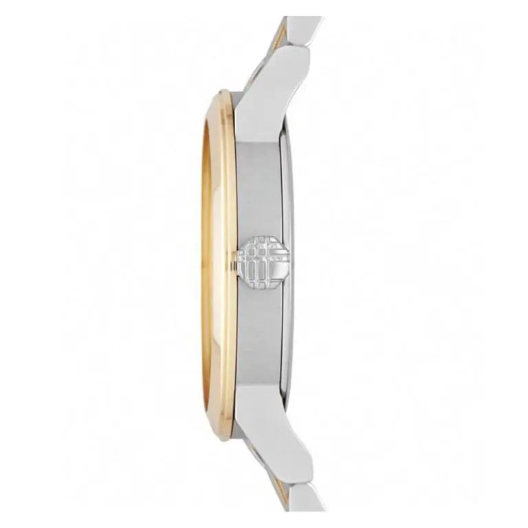 Burberry Women’s Swiss Made Quartz Two-Tone Stainless Steel Silver Dial 34mm Watch BU9115