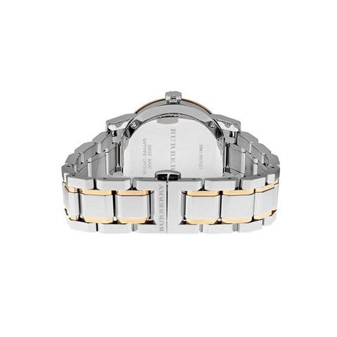 Burberry Women’s Swiss Made Two-Tone Stainless Steel Silver Dial 34mm Watch BU9127