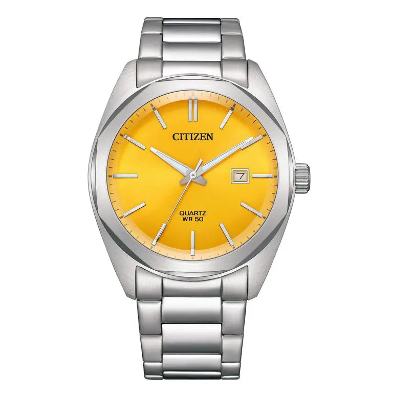 Citizen Men’s Quartz Stainless Steel Yellow Dial 41mm Watch BI5110-54Z